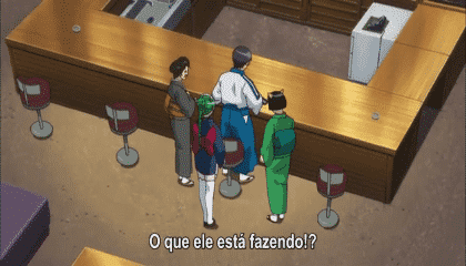 Assistir Gintama  Episódio 230 - Seria muito trabalhoso fazer com que esse texto pareça uma   mensagem de texto