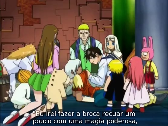 Assistir Zatch Bell!  Episódio 132 - Complicação Dentro Do Estômago. Passando Pela Dificuldade. A Chance Do Tin Tin