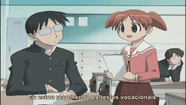 Assistir Azumanga Daioh  Episódio 1 - Em Diante, os Exames de Entrada!