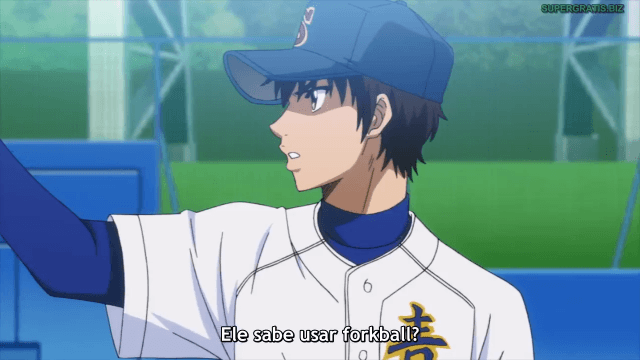 Assistir Diamond no Ace: Act II  Episódio 10 - Primeira Batalha!!