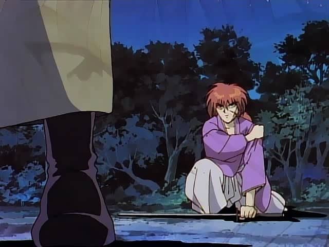 Assistir Samurai X (Rurouni Kenshin – Meiji Kenkaku Roumantan) Dublado Episódio 7 - Luta até a morte sob a Lua. Proteja aqueles que você ama