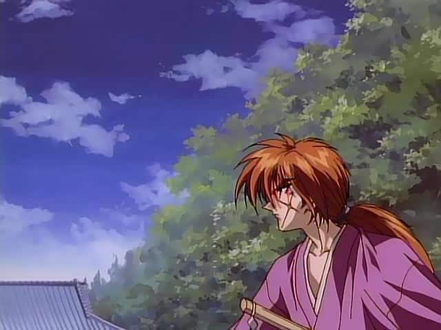 Assistir Samurai X (Rurouni Kenshin – Meiji Kenkaku Roumantan) Dublado Episódio 40 - O assassino desprovido de piedade! Luta até a morte contra Chou do Juppongatana