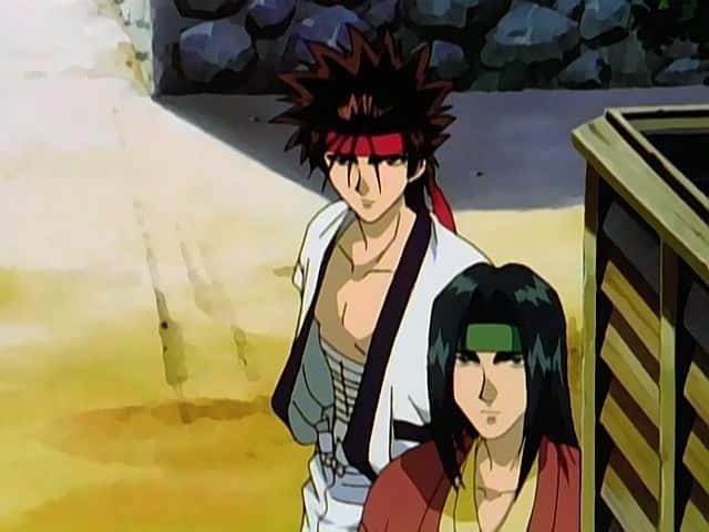 Assistir Samurai X (Rurouni Kenshin – Meiji Kenkaku Roumantan) Dublado Episódio 92 - Sokyo sob lei marcial – Arma mortal Ryu Myaku