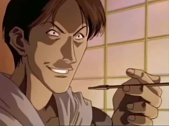 Assistir Samurai X (Rurouni Kenshin – Meiji Kenkaku Roumantan)  Episódio 55 - Uma noite chuvosa – O passado de Soujirou