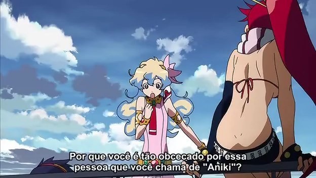 Assistir Tengen Toppa Gurren Lagann  Episódio 10 - Quem Era Mesmo O Seu Aniki?