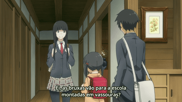 Assistir Flying Witch  Episódio 11 - Uma Baleia nos Céus