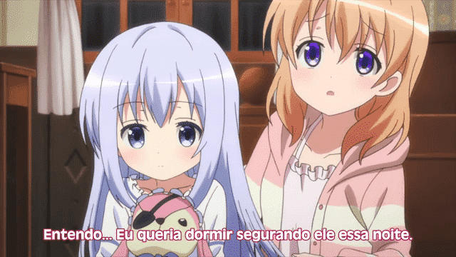 Assistir Gochuumon wa Usagi Desu ka?  Episódio 12 - Para Você, Eu Posso Dormir Tarde