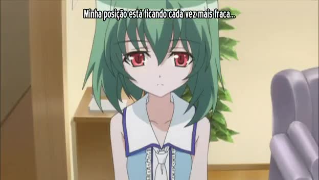 Assistir Omamori Himari  Episódio 3 - Um Gato Empregada