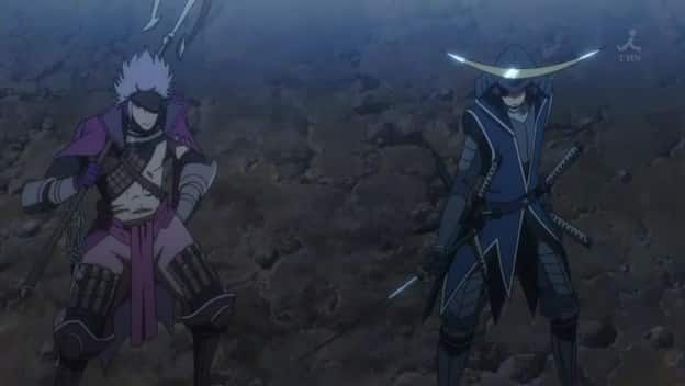 Assistir Sengoku Basara Ni  Episódio 11 - A Traição de Mitsuhide! Hoonouji em Chamas!