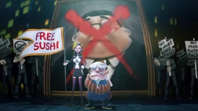 Assistir Sushi Police  Episódio 7 - O Movimento A Favor Da Liberdade Do Sushi Começa