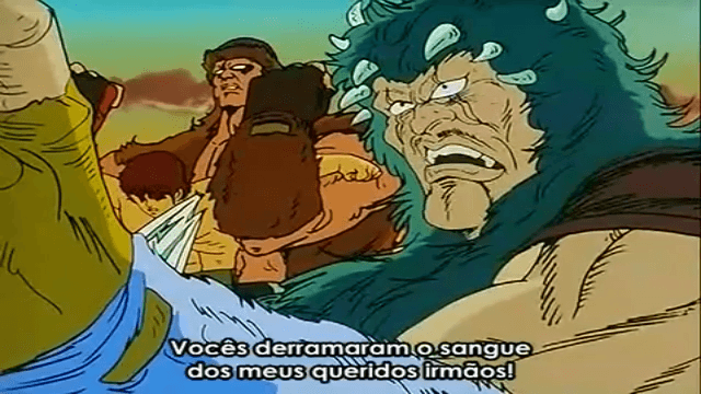 Assistir Hokuto No Ken  Episódio 65 - A Piramide das Cruz de Sangue! Shuu, guardarei suas lagrimas em meu peito