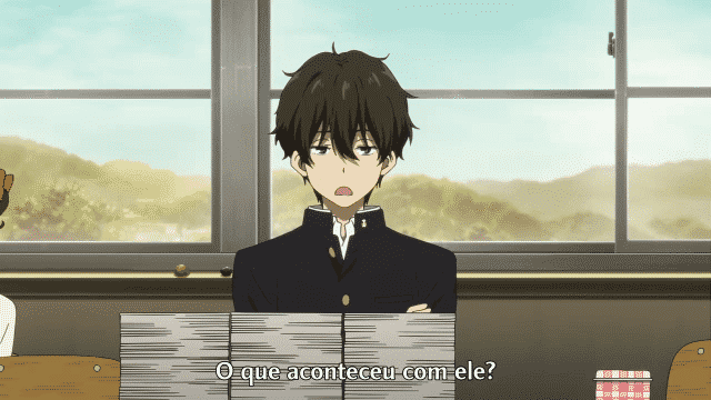 Assistir Hyouka  Episódio 1 - O Renascimento Do Clube De Literatura Clássica Estabelecido Há Muito Tempo