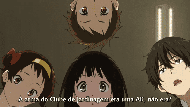 Assistir Hyouka  Episódio 9 - A Murder Case Furuoka Vila Abandonada