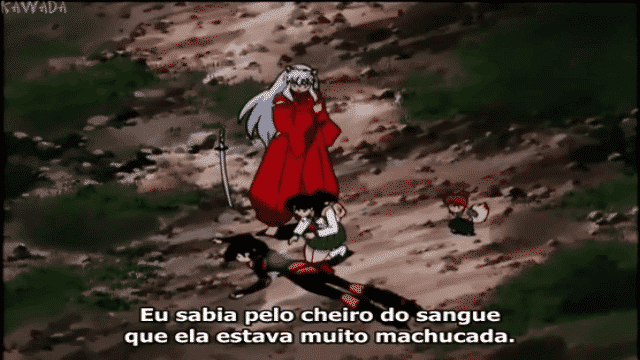 Assistir Inuyasha  Episódio 74 - A Akai Tessaiga destruirá a kekkai