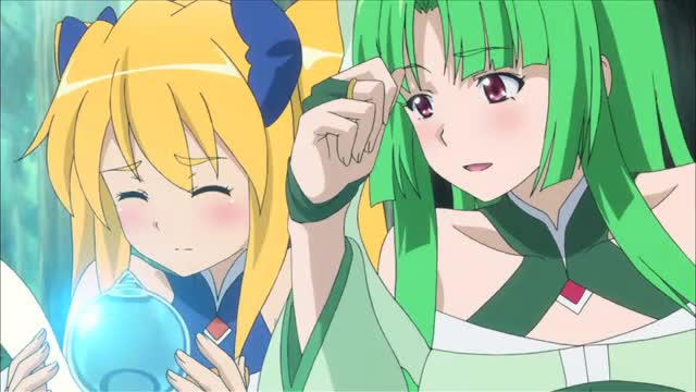 Assistir Momo Kyun Sword  Episódio 3 - Um por todos e todos por um: O esquadrão Celeste solteira!?