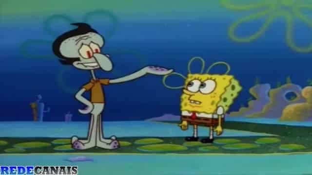 Assistir Bob Esponja Dublado Desenho 23 - Lula Molusco, O Fantasma Abusado