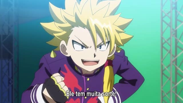 Assistir Beyblade Burst Evolution  Episódio 16 - Surpresa! O Especial Xhakuenji!!