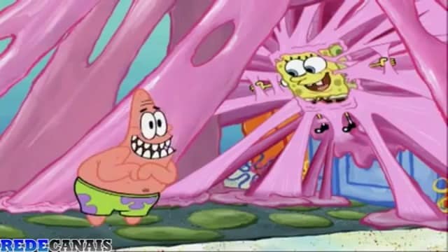 Assistir Bob Esponja Dublado Desenho 155 - O Presente da Goma de Mascar