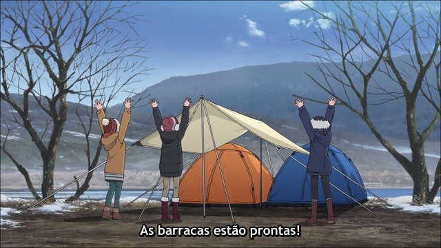 Assistir Yuru Camp 2  Episódio 6 - O inverno no cabo Ohmama