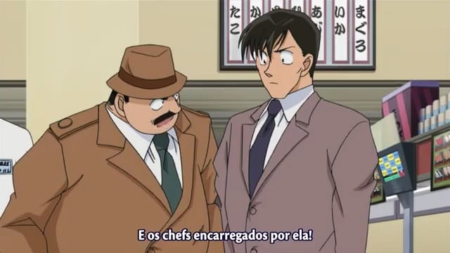 Assistir Detective Conan  Episódio 549 - O Mistério do Kaitenzushi! (Parte 1)	