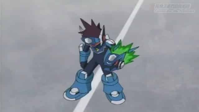 Assistir Ryuusei no Rockman  Episódio 48 -  War-Rock é um cavalheiro